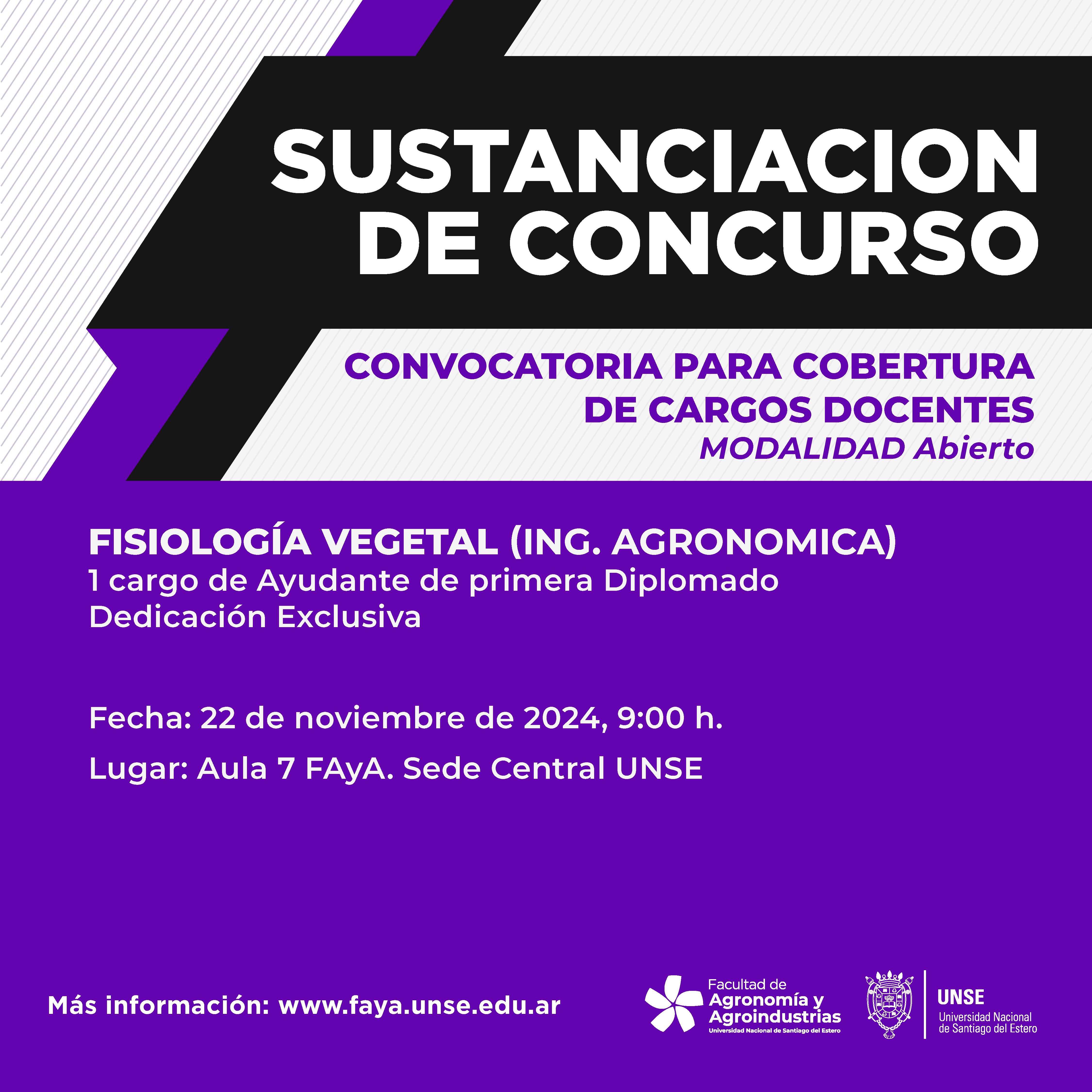 SUSTANCIACIÓN DE CONCURSO – Fisiología Vegetal