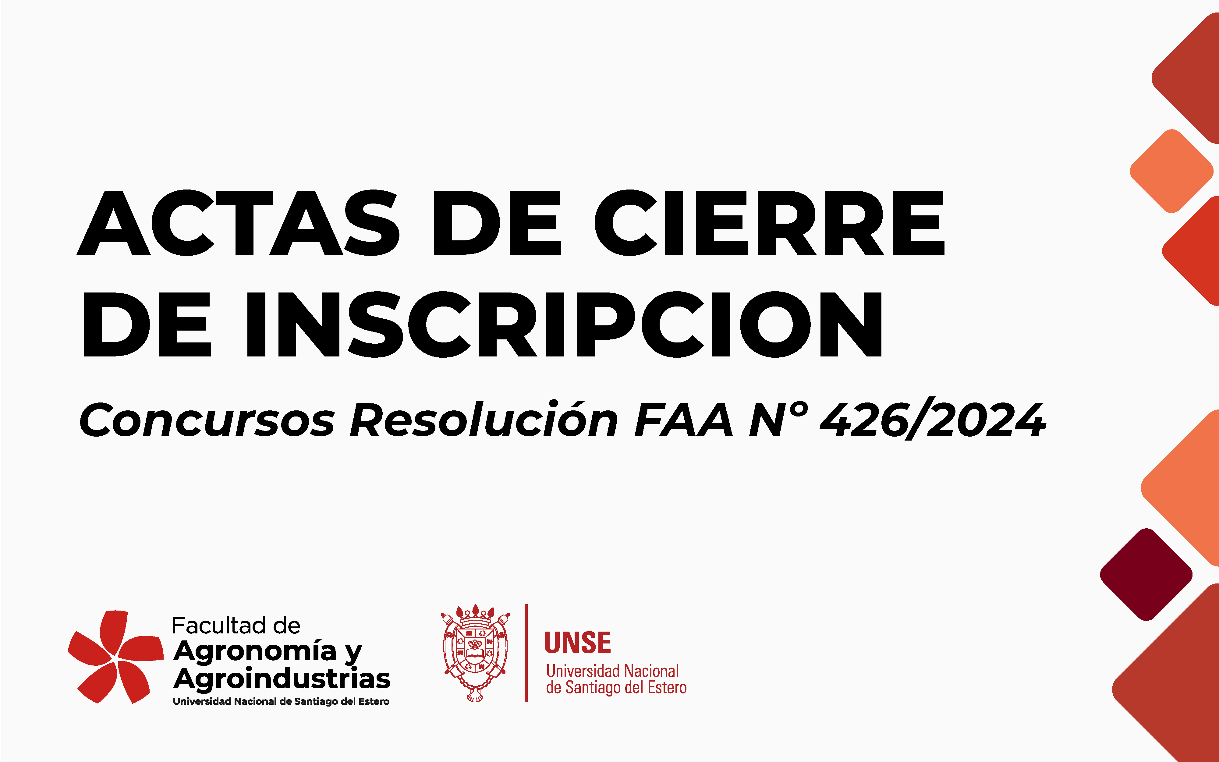ACTAS DE CIERRE DE INSCRIPCIÓN- CONCURSOS