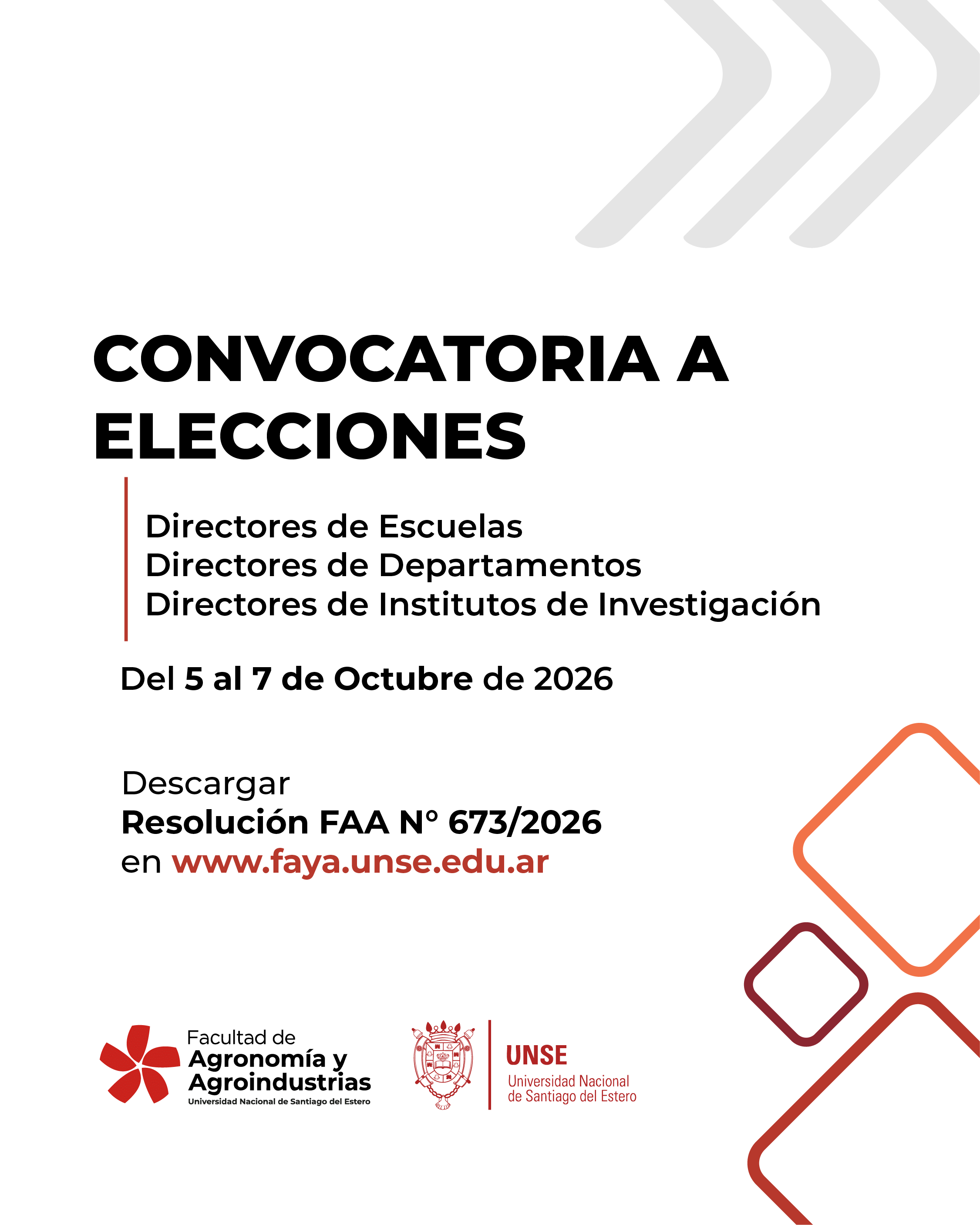 CONVOCATORIA A ELECCIONES