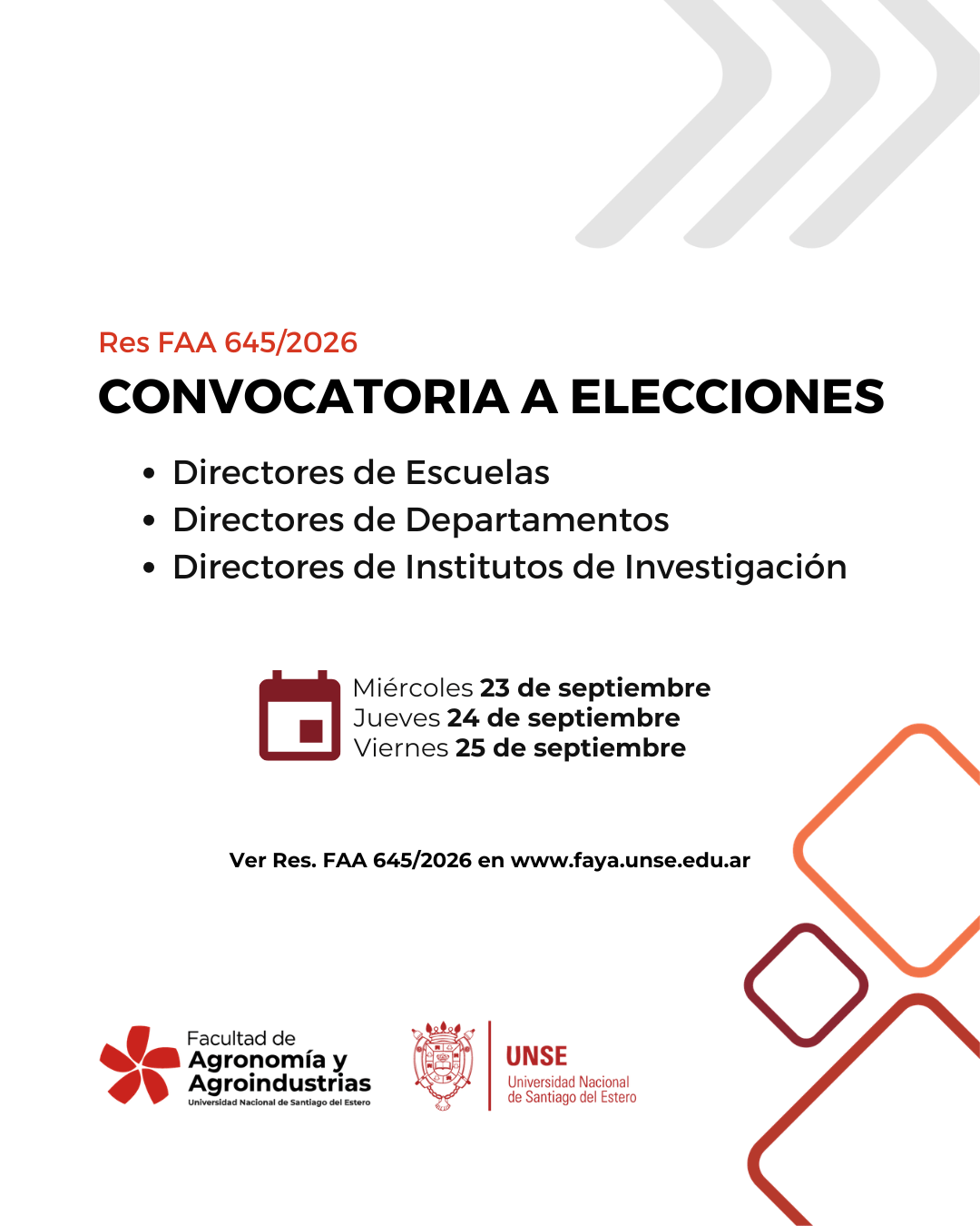 CONVOCATORIA A ELECCIONES