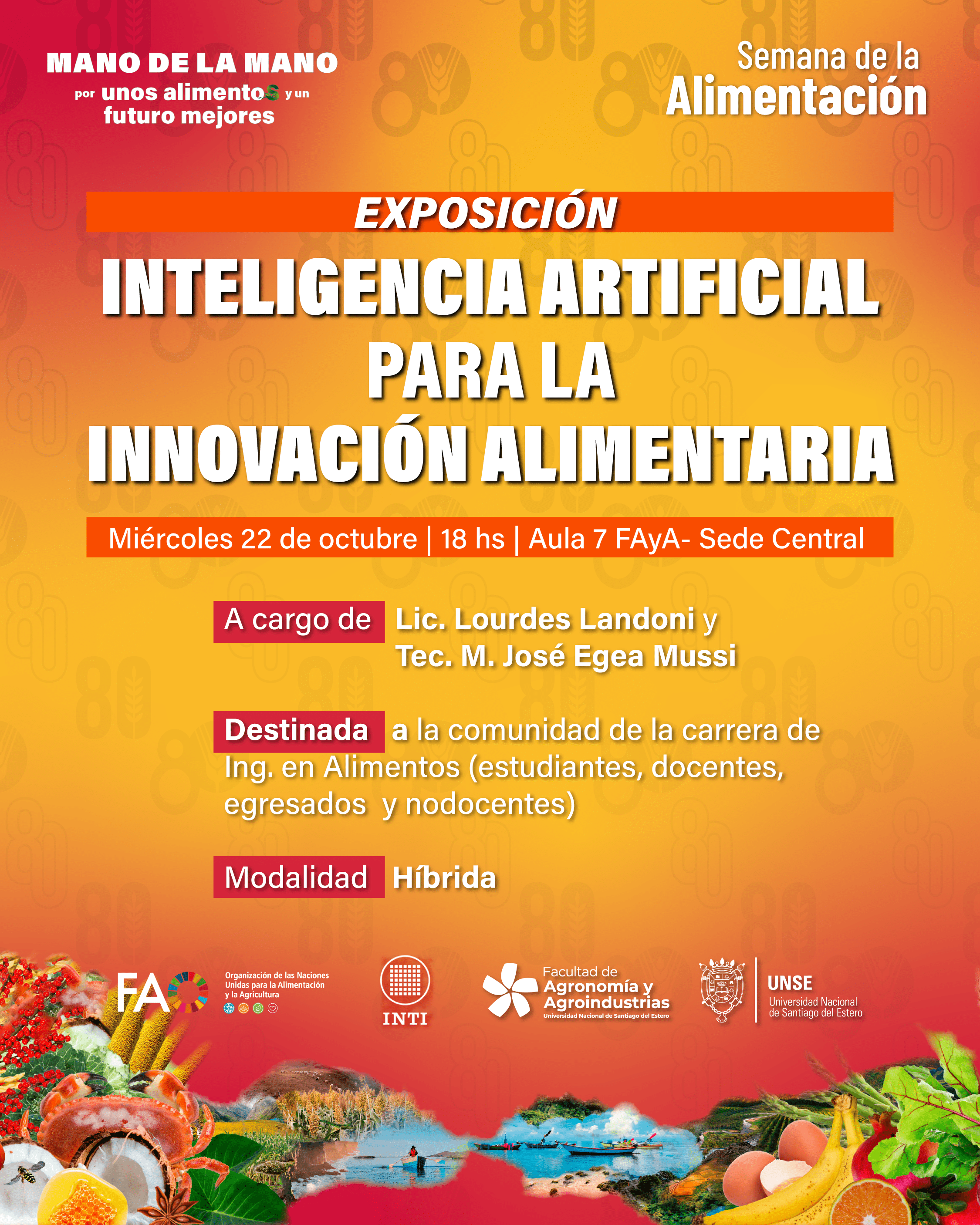 EXPOSICIÓN “INTELIGENCIA ARTIFICIAL PARA LA INNOVACIÓN ALIMENTARIA”