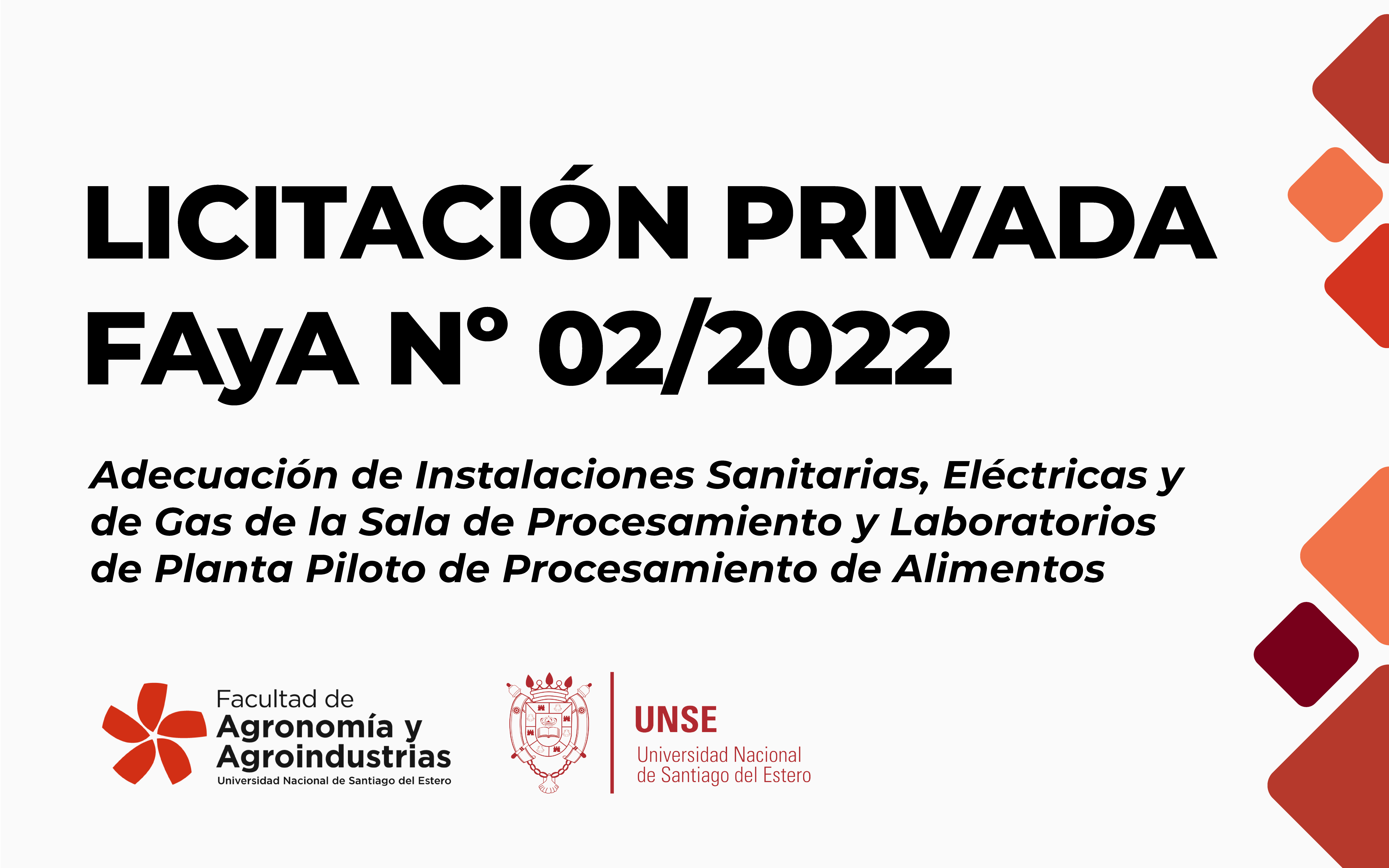 LICITACIÓN PRIVADA FAyA N° 02/2022